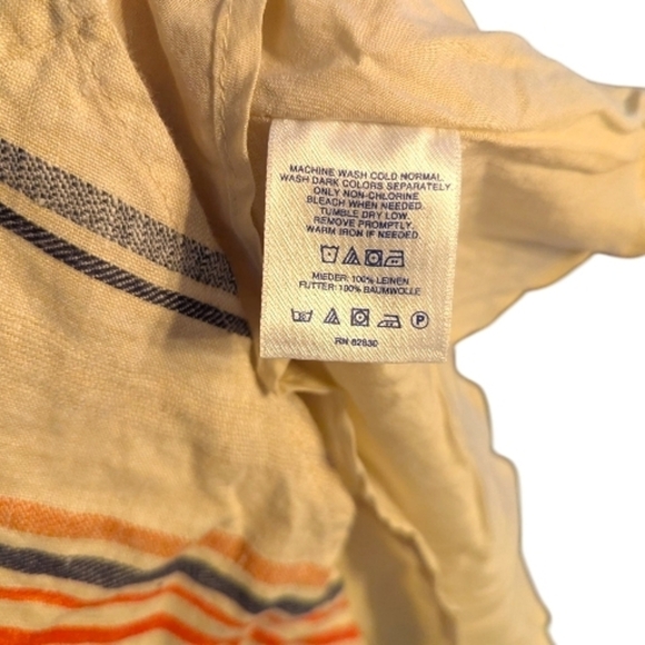 NWT Lands' End Chevron Linen Midi Sundress 10 - Picture 5 of 6